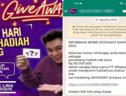 Syarat Giveaway Baim Wong WhatsApp