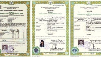 Contoh Ijazah Paket C Asli