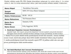 Contoh LK 2 Jurnal Refleksi PPL PPG Daljab