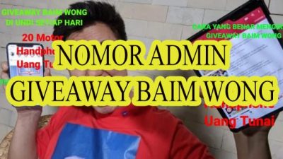 Nomor Admin Giveaway Baim Wong Asli Update Terbaru