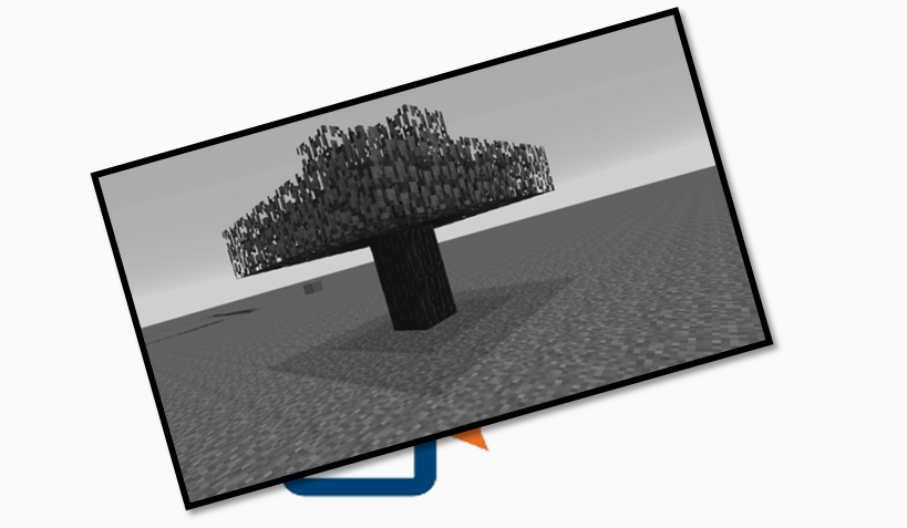 Benda aneh pohon minecraft