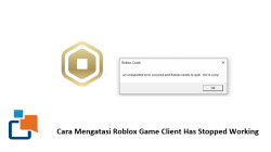 Cara Mengatasi Roblox Game Client Has Stopped Working