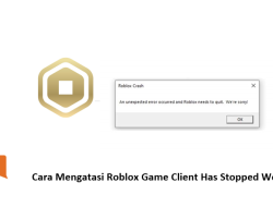 Cara Mengatasi Roblox Game Client Has Stopped Working