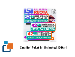 Anti Ribet! Cara Beli Paket Tri Unlimited 30 Hari untuk Internetan Puas Sebulan Penuh