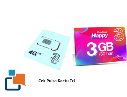 Cara Super Praktis! Cek Pulsa Kartu Tri (3) Cuma Modal Kirim SMS